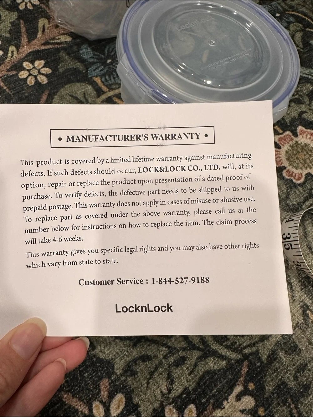 LocknLock QVC Round Food Storage Containers - Clear with Blue Seal (Set of 4)